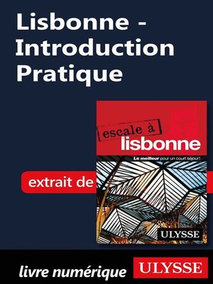 cover image of Lisbonne--Introduction Pratique